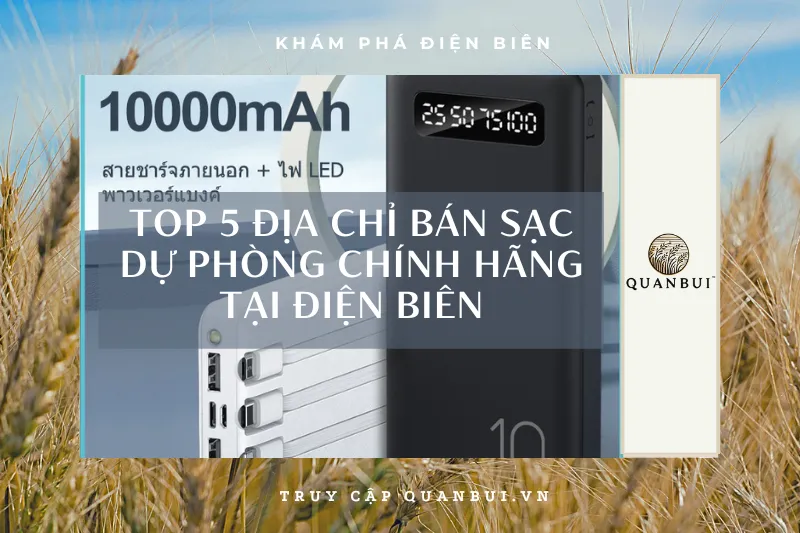 Sạc dự phòng Điện Biên: 5 địa chỉ uy tín để mua hàng chính hãng