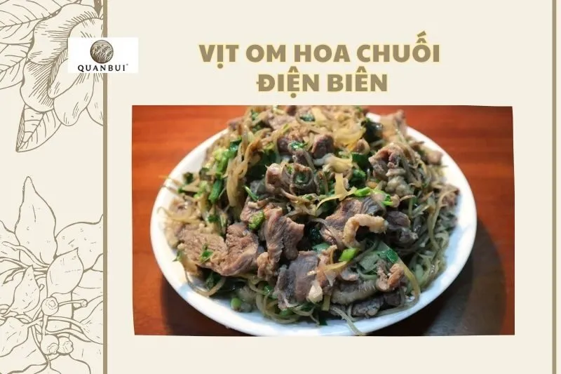 Vịt om hoa chuối Điện Biên: